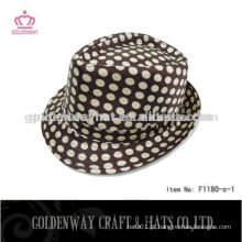 Custom Dot Fedora Hats para crianças